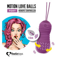 Вагінальні кульки FeelzToys Motion Love Balls Foxy, з перловим масажем