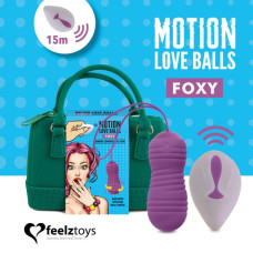 Вагінальні кульки FeelzToys Motion Love Balls Foxy, з перловим масажем