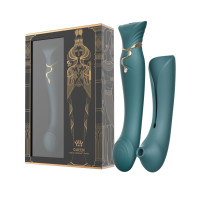 Смартвибратор 3в1 Zalo — Queen Jewel Green