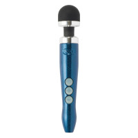 Вібромасажер DOXY Die Cast 3R Blue Flame, дуже потужний, живлення 220В, металевий корпус