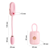 Вакуумний кліторальний стимулятор Otouch Louis Vibrate Pink з вібрацією