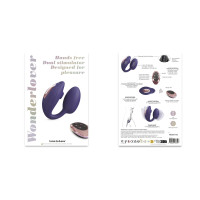 Віброяйце з вакуумною кліторальною стимуляцією Love To Love Wonderlover MIDNIGHT INDIGO