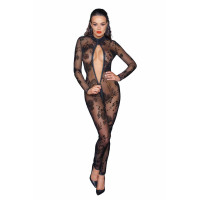 Бодістокінг Noir Handmade F237 Long tulle overall - L