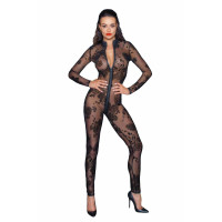 Бодістокінг Noir Handmade F237 Long tulle overall - XL