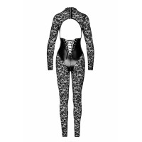 Комбінезон Noir Handmade F299 Enigma lace catsuit with underbust bodice - 3XL