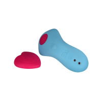 Вібратор у трусики FairyGasm HeartGem blue
