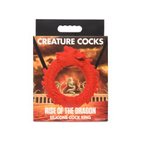 Ерекційне кільце Creature Cocks Rise of the Dragon Silicone Penis Ring - Red