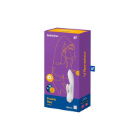 Смарт вібратор кролик Satisfyer Double Flex White