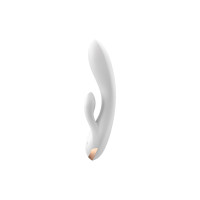Смарт вібратор кролик Satisfyer Double Flex White