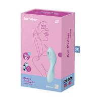 Вакуумний смарт-стимулятор із вібрацією Satisfyer Curvy Trinity 5 (Blue)  (порвана упаковка!!!)