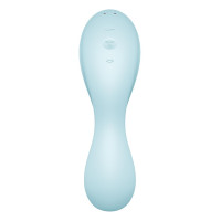 Вакуумний смарт-стимулятор із вібрацією Satisfyer Curvy Trinity 5 (Blue)  (порвана упаковка!!!)