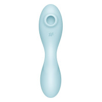 Вакуумний смарт-стимулятор із вібрацією Satisfyer Curvy Trinity 5 (Blue)  (порвана упаковка!!!)