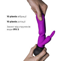 Вібратор Adrien Lastic Mini Bonnie з обертанням стовбура