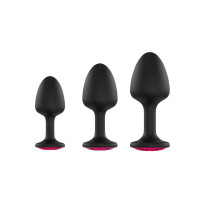 Анальна пробка Dorcel Geisha Plug Ruby L з кулькою всередині, 4 см