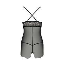 Прозора сорочка QUENTRIS CHEMISE black S/M - Passion