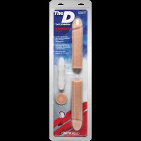 Фалоімітатор подвійний Doc Johnson The D - Double D - 16 Inch - ULTRASKYN, діаметр 4,4 см, Vack-U-Lo