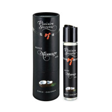 Массажное масло Plaisirs Secrets Coconut (59 мл) с афродизиаками, съедобная, подарочная упаковка