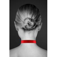 Чокер з замочком-сердечком Bijoux Pour Toi - HEART LOCK Red, екошкіра