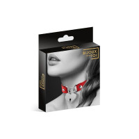 Чокер з замочком-сердечком Bijoux Pour Toi - HEART LOCK Red, екошкіра