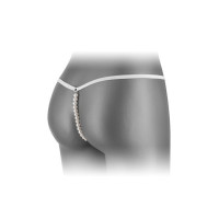 Трусики-стрінги з перлинною ниткою Fashion Secret VENUSINA White