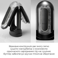 Мастурбатор Tenga Flip Zero Electronic Vibration Black, переменная интенсивность, раскладной