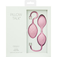 Вагінальні кульки PILLOW TALK - Frisky Pink з кристалом