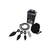 Набор анальных вибропробок Bathmate Anal Training Plugs VIBE, диаметр 2,5 см – 3,1 см – 3,8 см.