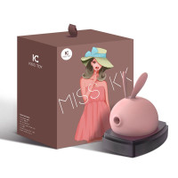Вакуумный стимулятор с вибрацией KisToy Miss KK Pink