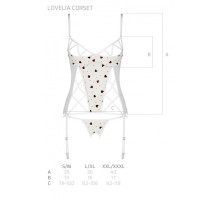 Корсет LOVELIA CORSET white S/M - Passion