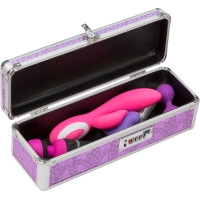 Кейс для хранения секс-игрушек BMS Factory - The Toy Chest Lokable Vibrator Case Purple с кодовым