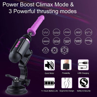 Міні секс-машина Hismith Mini Capsule Sex-Machine with Strong Suction APP, дуже потужна, перезаряджа