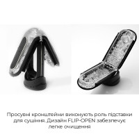 Мастурбатор Tenga Flip Zero GRAVITY Black, змінна інтенсивність стимуляції, розкладний