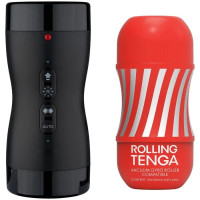 Автоматичний мастурбатор Tenga VACUUM GYRO ROLLER, ротація та вакуум, сумісний з Tenga Cup
