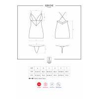 Obsessive 828-CHE-1 chemise & thong L/XL