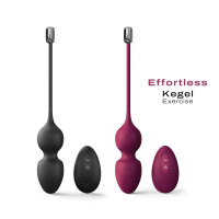 Вагінальні кульки Dorcel LOVE BALLS PLUM, пульт ДК