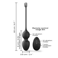 Вагінальні кульки Dorcel LOVE BALLS BLACK, пульт ДК
