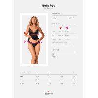 Obsessive Bella Rou top &amp; panties XS/S