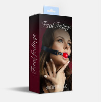 Кляп силіконовий Feral Feelings Silicon Ball Gag Black/Red