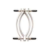 Затискач для статевих губ з повідцем Master Series Pussy Tugger Adjustable Vagina Clamp with Chain