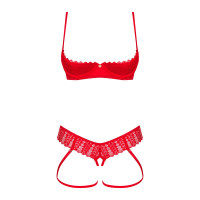Комплект Obsessive Ingridia 2-pcs crotchless set XS/S