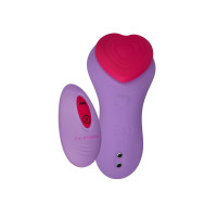 Вібратор у трусики FairyGasm HeartGem violet