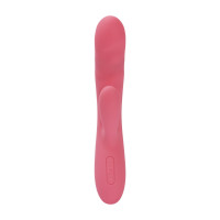 Вібратор-кролик Svakom Avery Strawberry Pink зі стовбуром, що рухається, рух вперед-назад