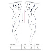 Боди монокини под латекс JEAN BODY black L/XL - Passion