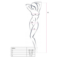 Бодістокінг Passion BS014 red, комбінезон, велика сітка