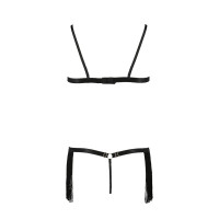 Комплект білизни KASSANDRA SET OpenBra black L/XL - Passion Exclusive