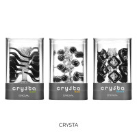 Мастурбатор TENGA Crysta Block, унікальний рельєф, стимулювальні щільні блоки, прозорий матеріал