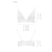 Еластичний топ з мереживом Passion PS001 TOP white, size XL