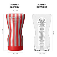 Мастурбатор Tenga Squeeze Tube Cup (м’яка подушечка) стискається