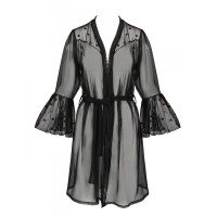Халатик LOVELIA PEIGNOIR black L/XL - Passion
