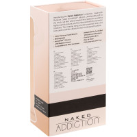 Фалоімітатор з вібрацією та ротацією Naked ADDICTION James 8″ Rotating & Vibrating Dong, пульт ДК